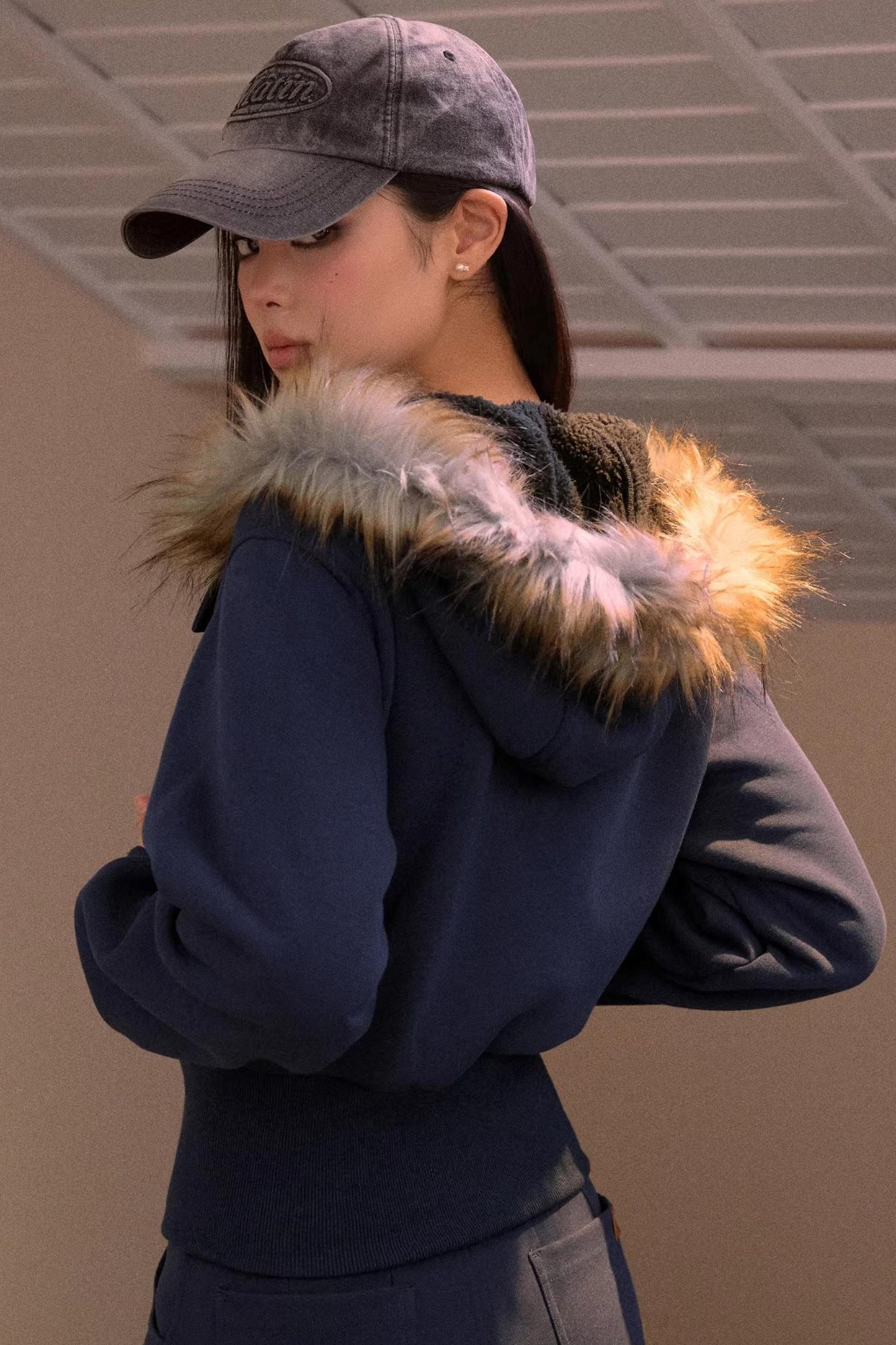 Fleece-Lined Hooded Jacket