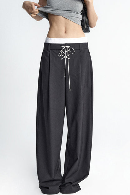 Elastic Waist Western Trousers