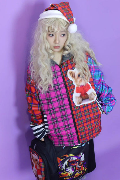 Christmas Cotton Hooded Fleece Jacket