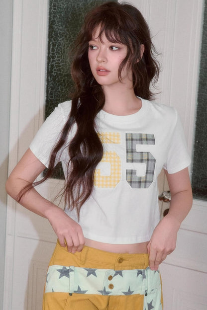 New Retro Digital Short Sleeve T-Shirt