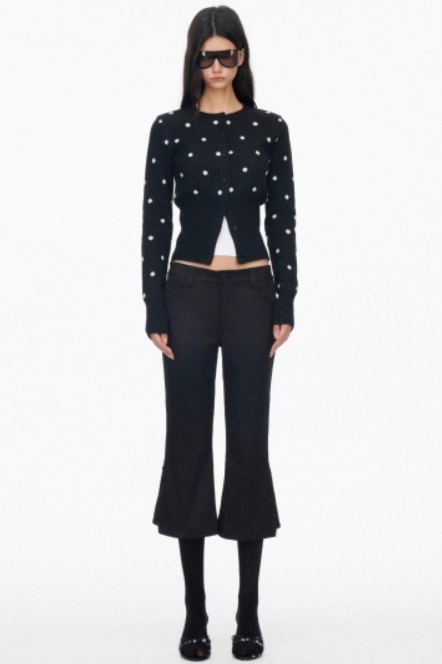 Vintage Polka Dot Slimming Cardigan