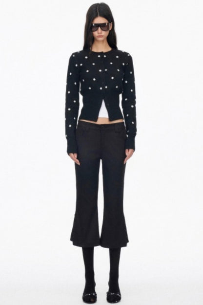 Vintage Polka Dot Slimming Cardigan