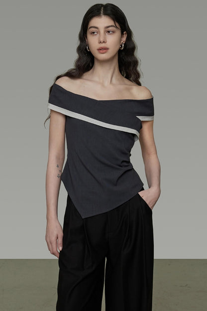 Contrast Color Slim Fit T-Shirt