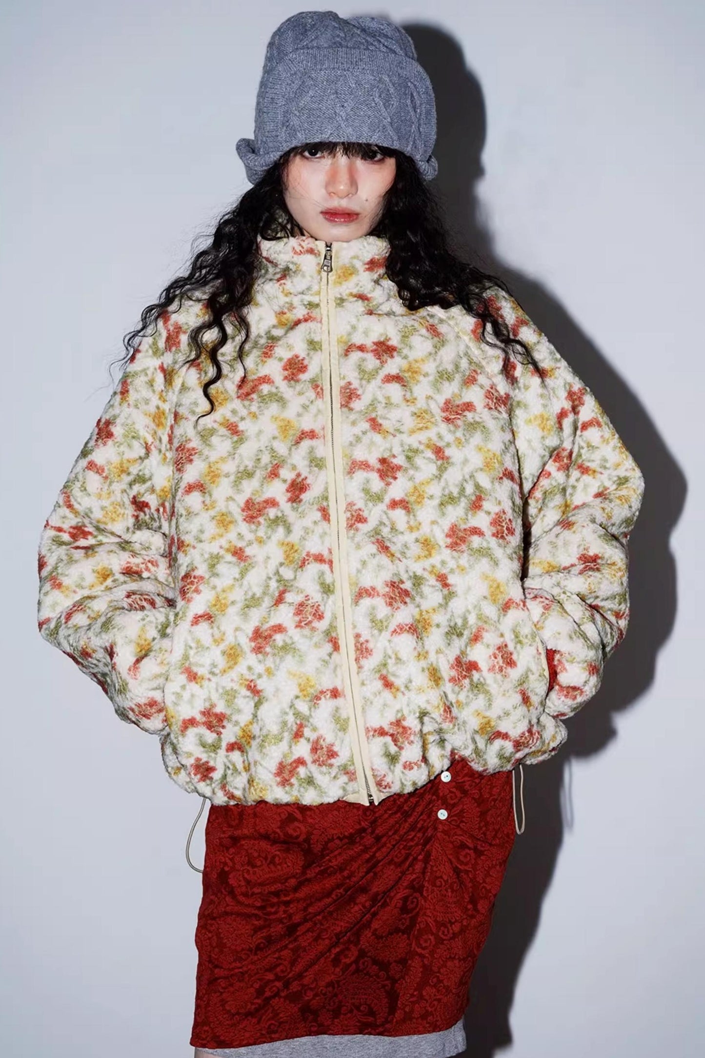 Retro Paisley Sweater Skirt Set-Up