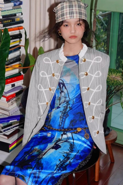 Autumn Niche Printed Sleeve Top