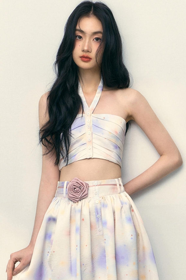 Celestial Chic Halter Skirt Set-Up