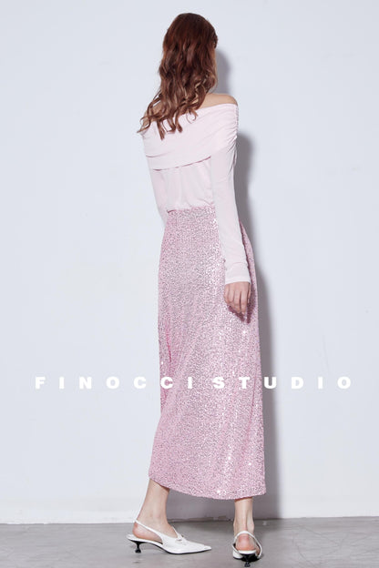 Blooming Pink Sparkle Skirt