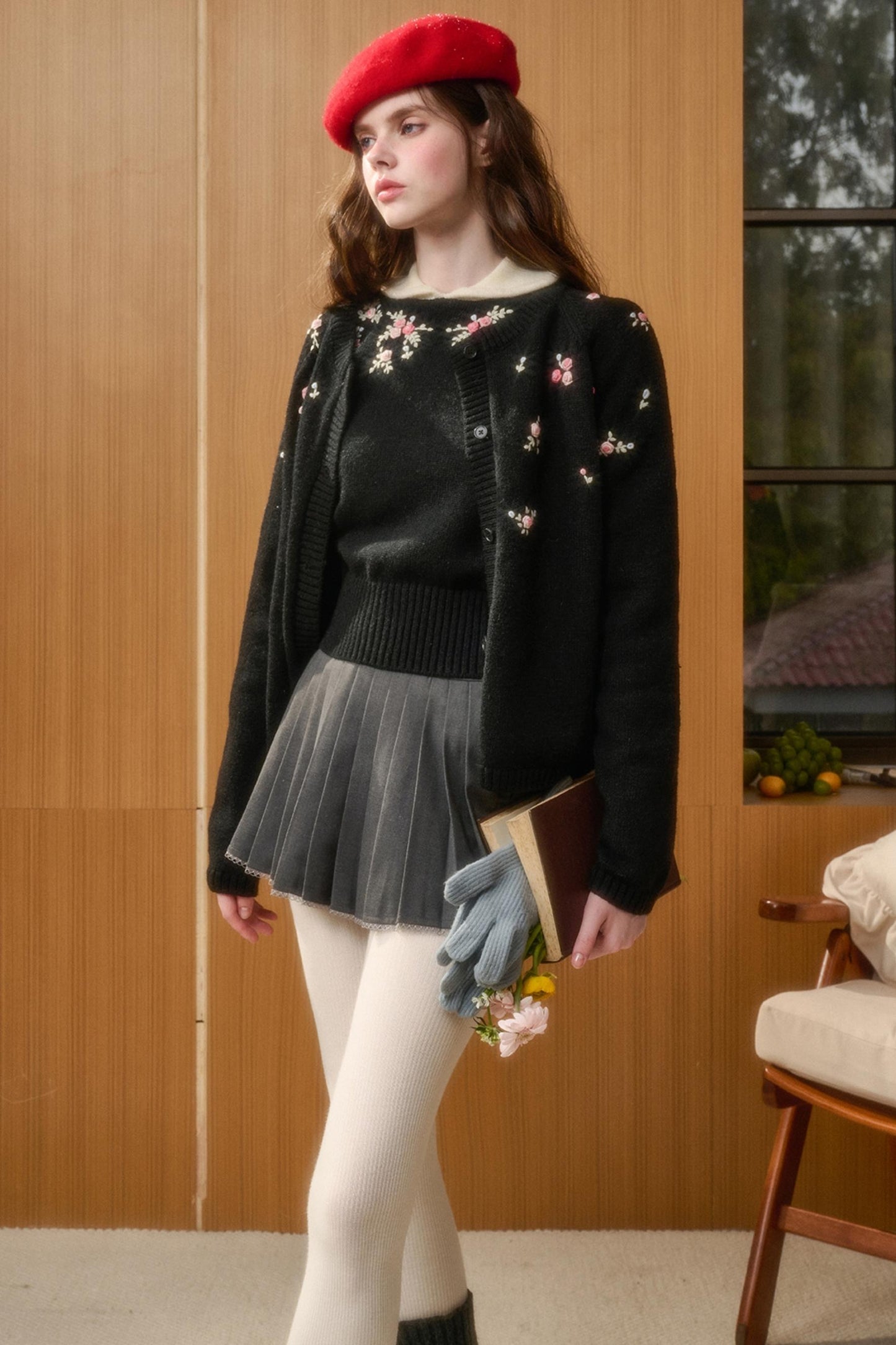 Handmade Wool Doll Collar Top