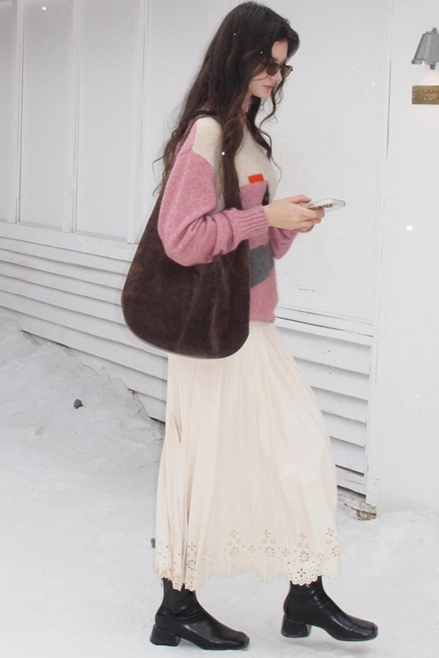 Rin's Poem Pleated Skirt