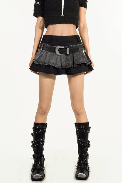 Vintage Halter Denim Skirt