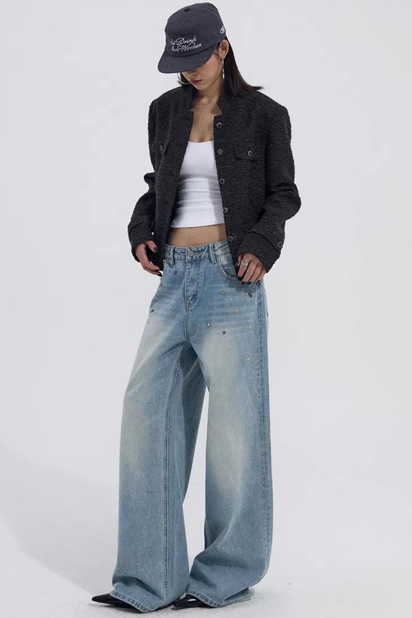 Starry Sky Gemstone Jeans