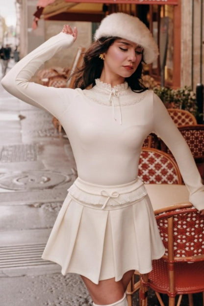 Moonlight Lace Knit Top Set-Up