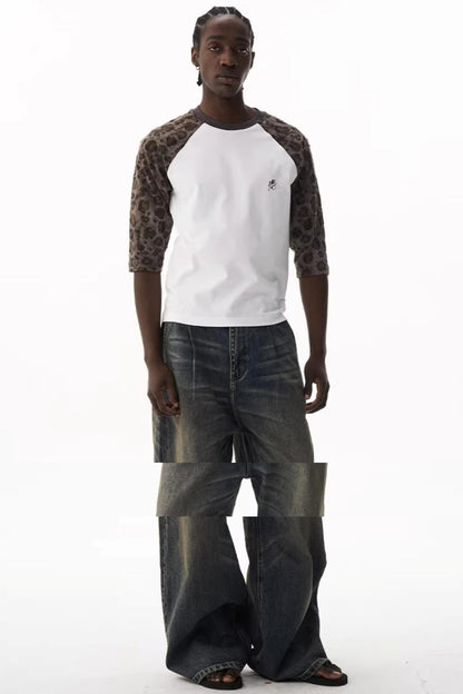Raglan Leopard Print Top