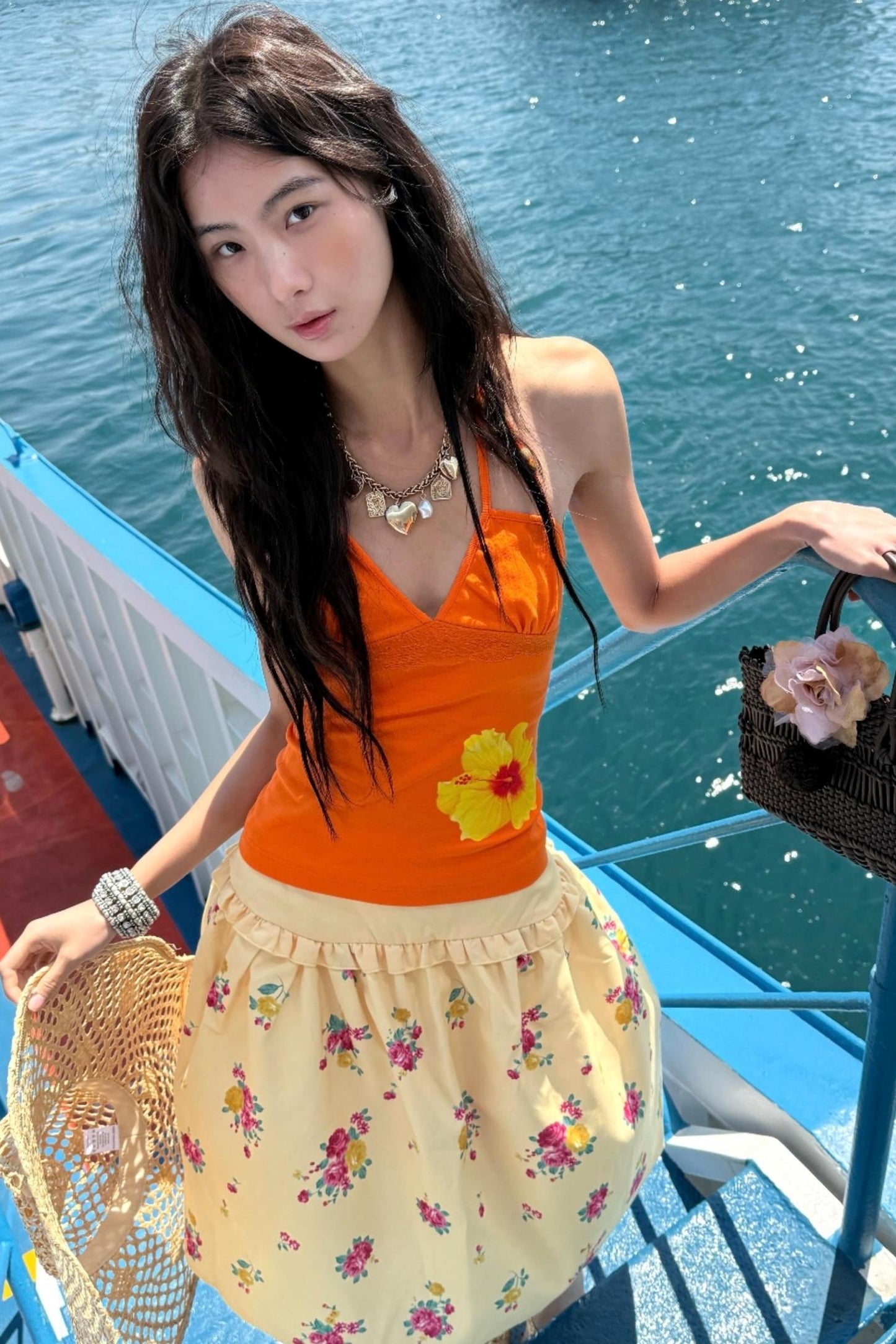 Sweet Floral Slim Camisole