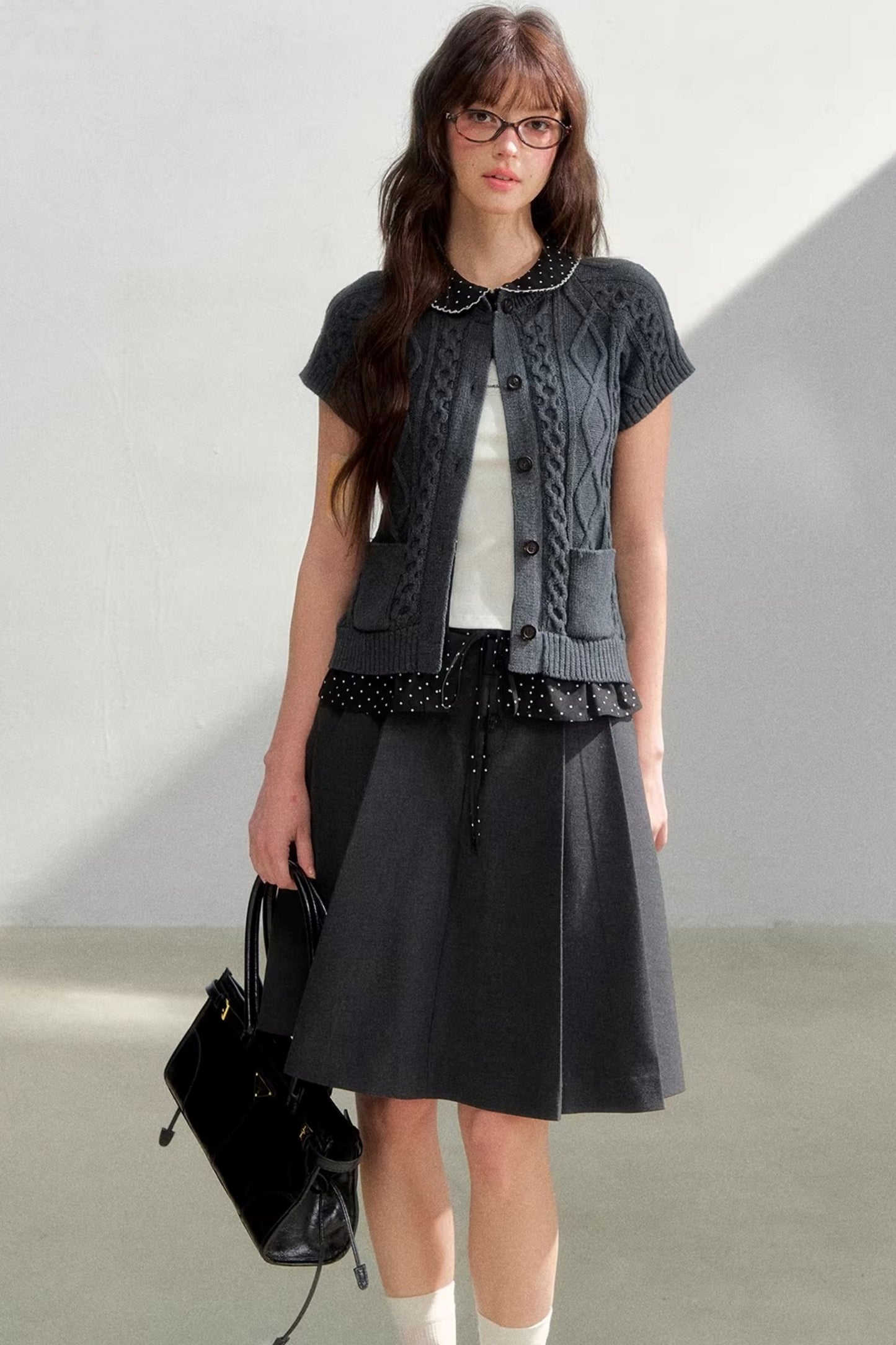 Knitted Korean Two-Piece Sweater