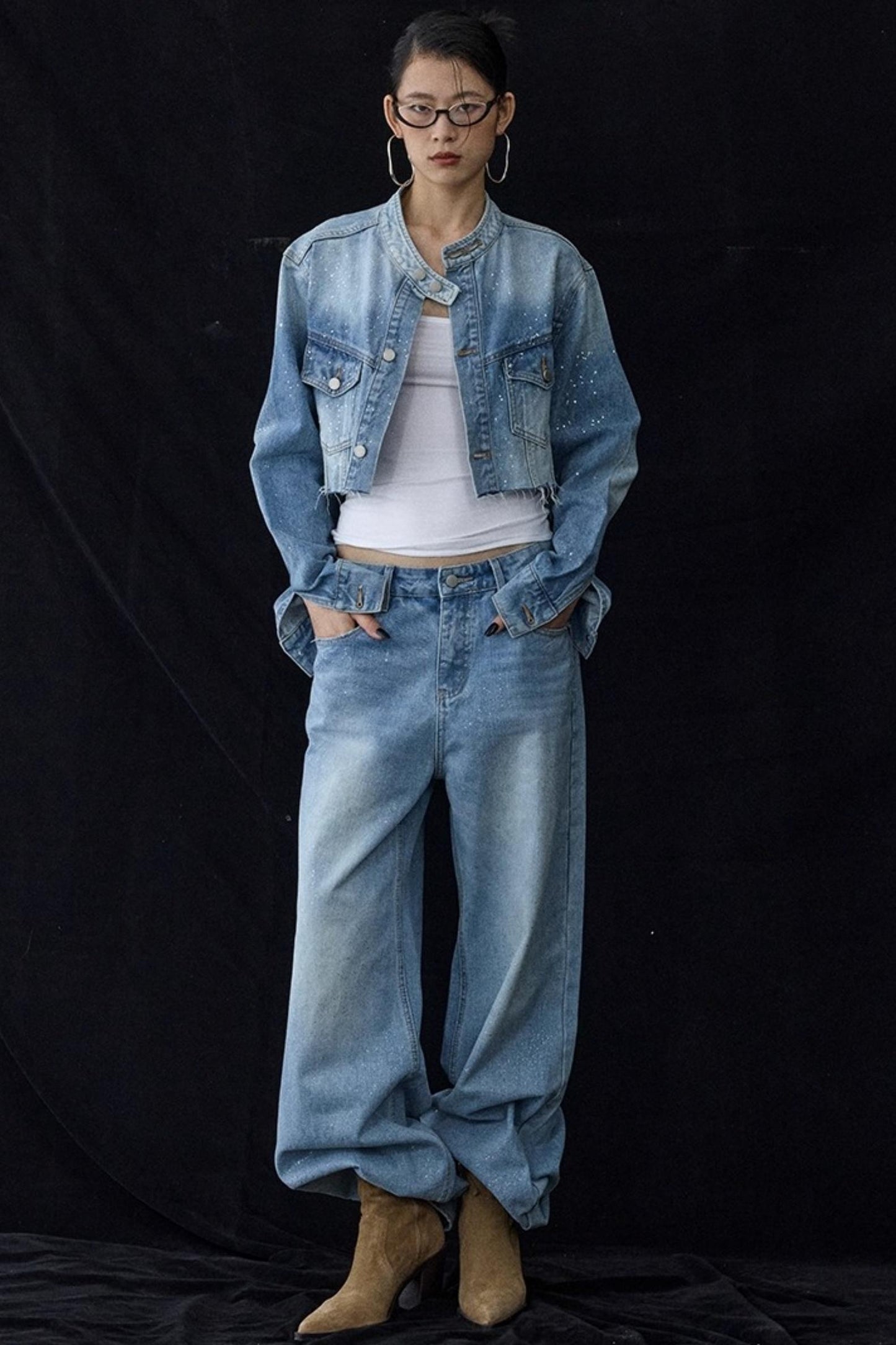 Blue Winter Denim Jacket