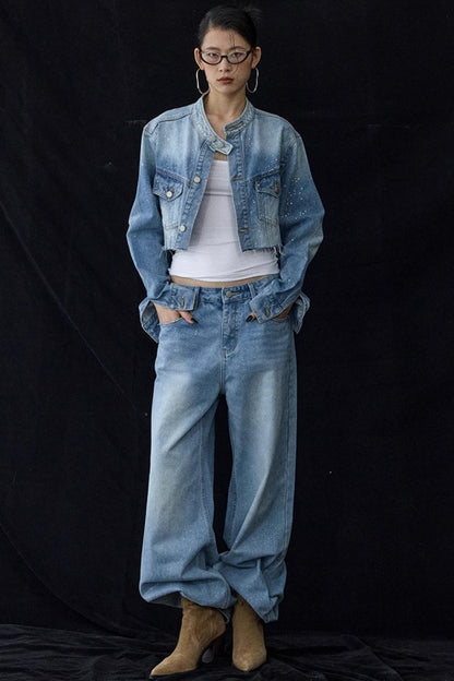 Blue Winter Denim Jacket