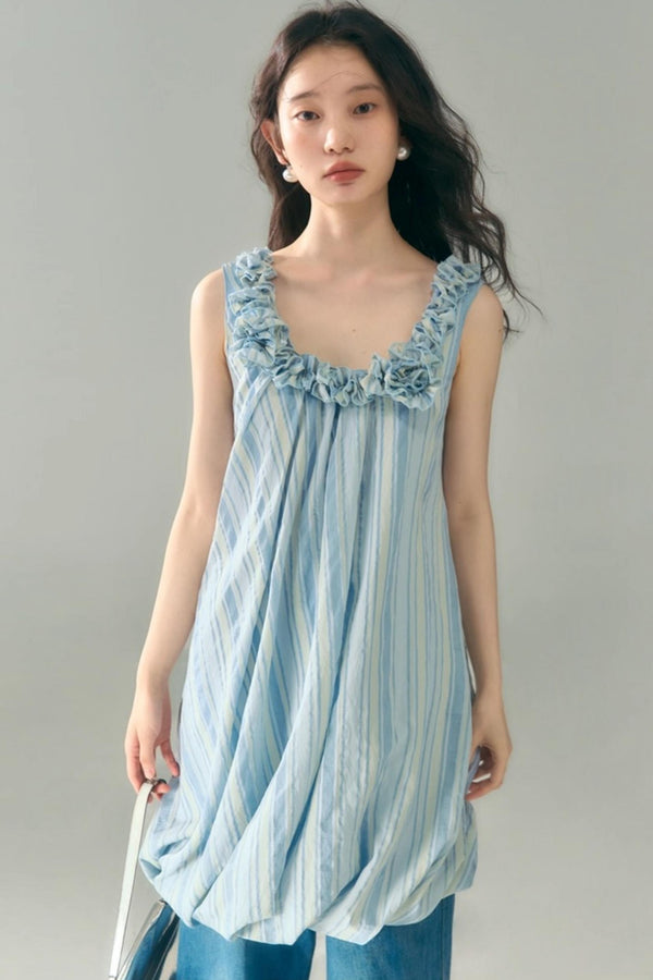 U-Neck Embroidered Dress
