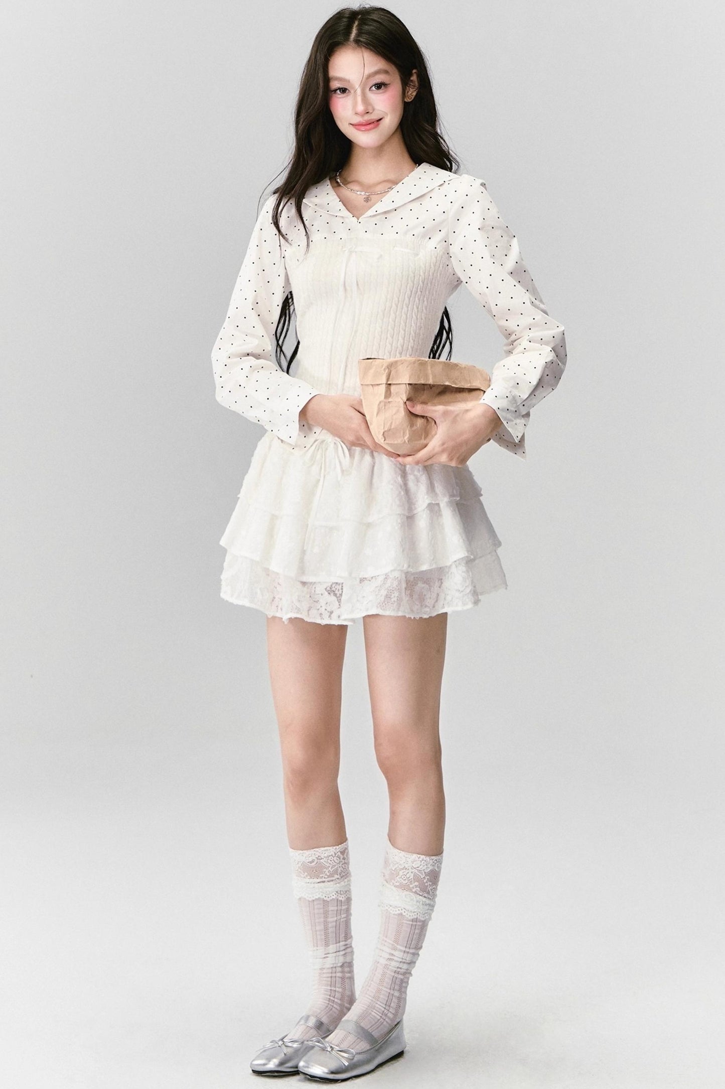 Fragile Navy Patchwork Shirt