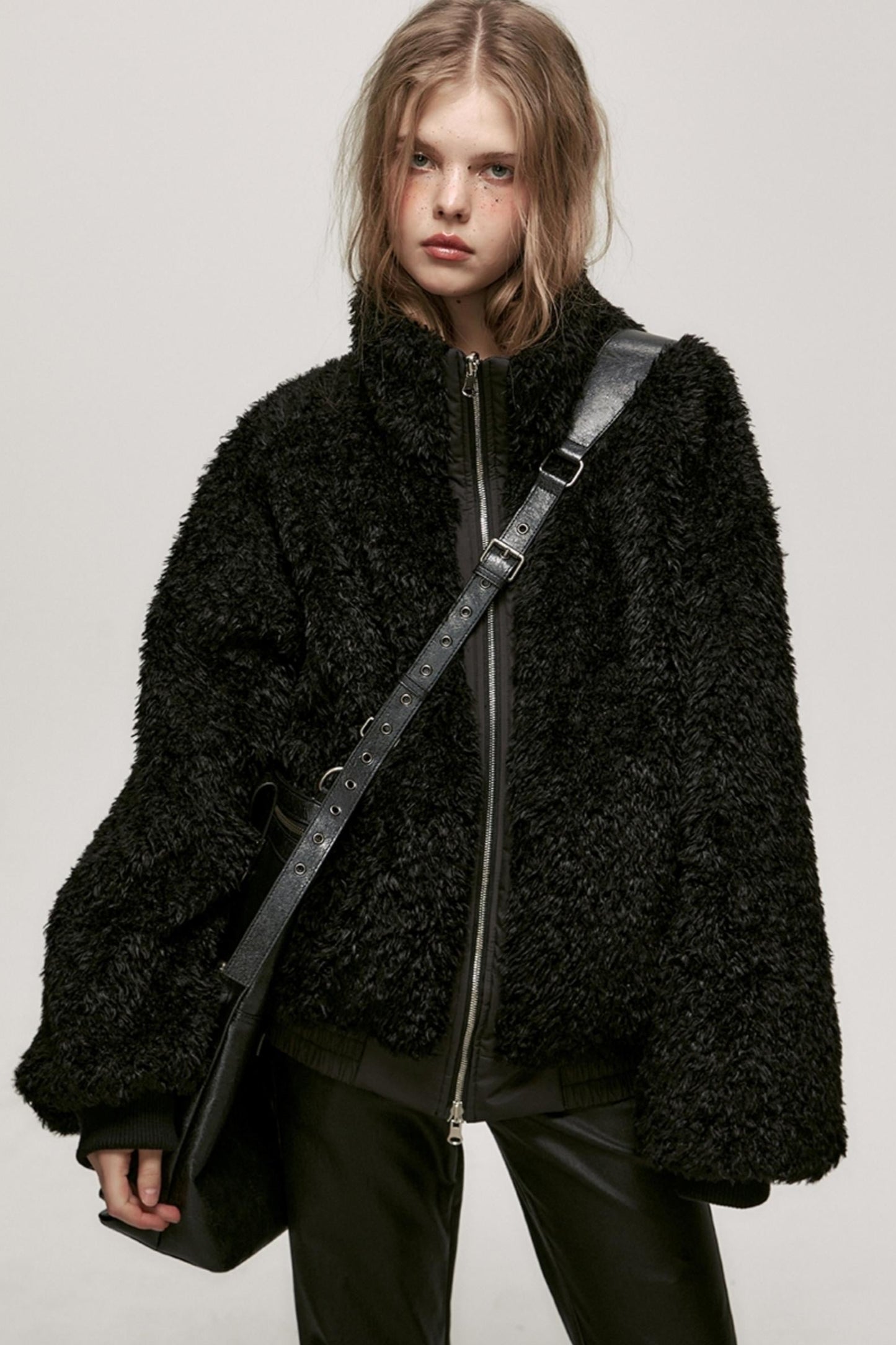 Reversible Wool Fur Jacket