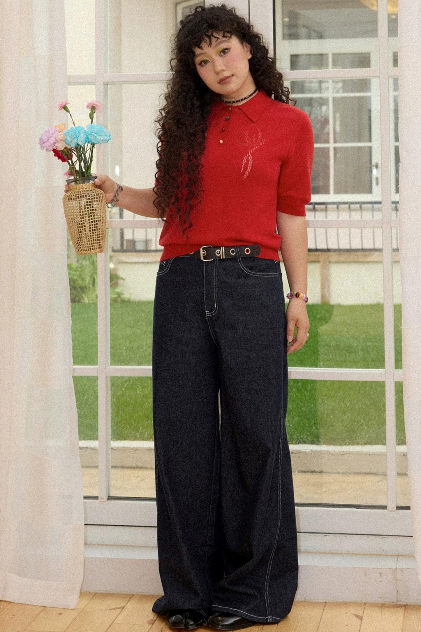 Tencel Hemp Wide-Leg Pants