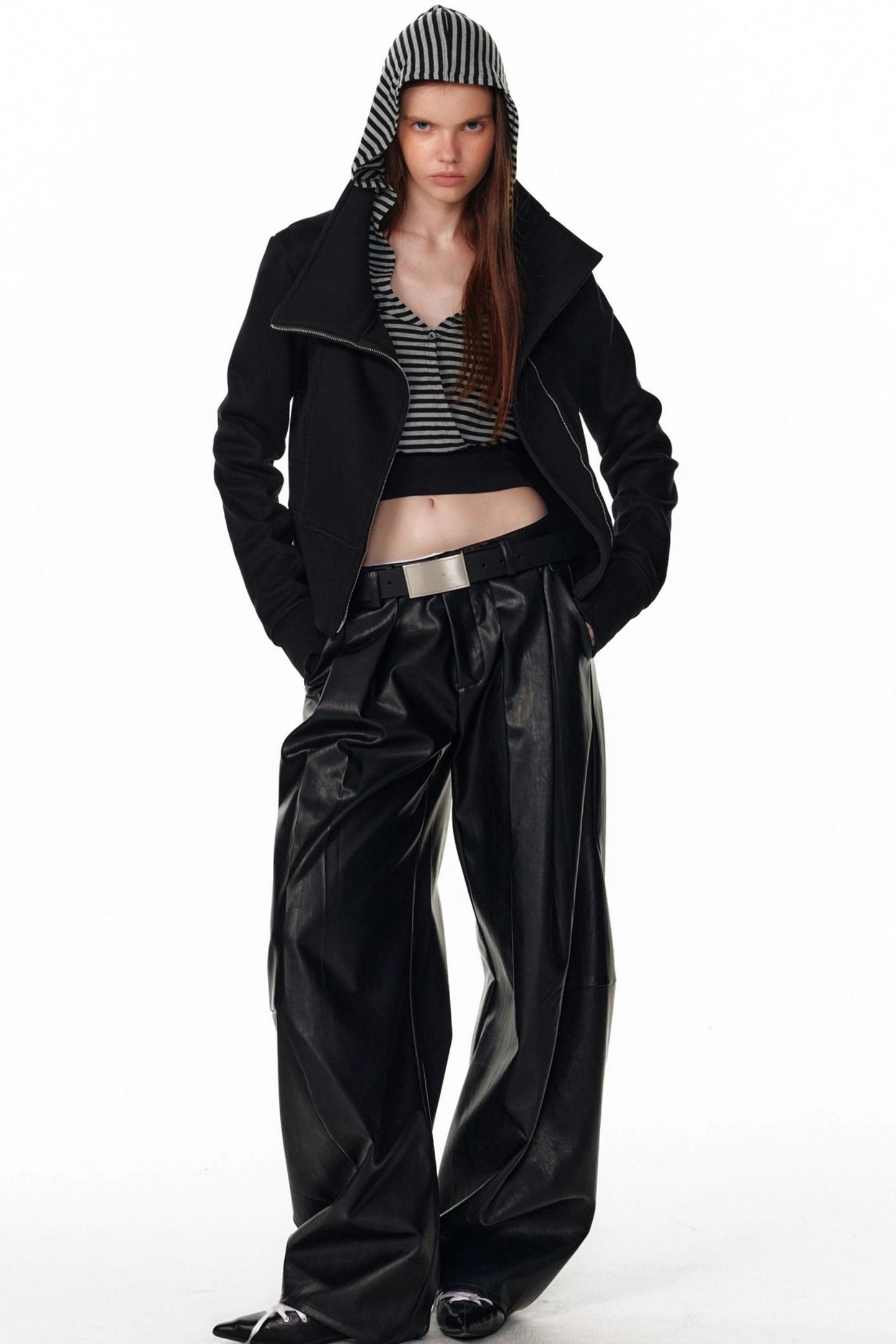 Vintage Plaid Lapel Sweatshirt Jacket