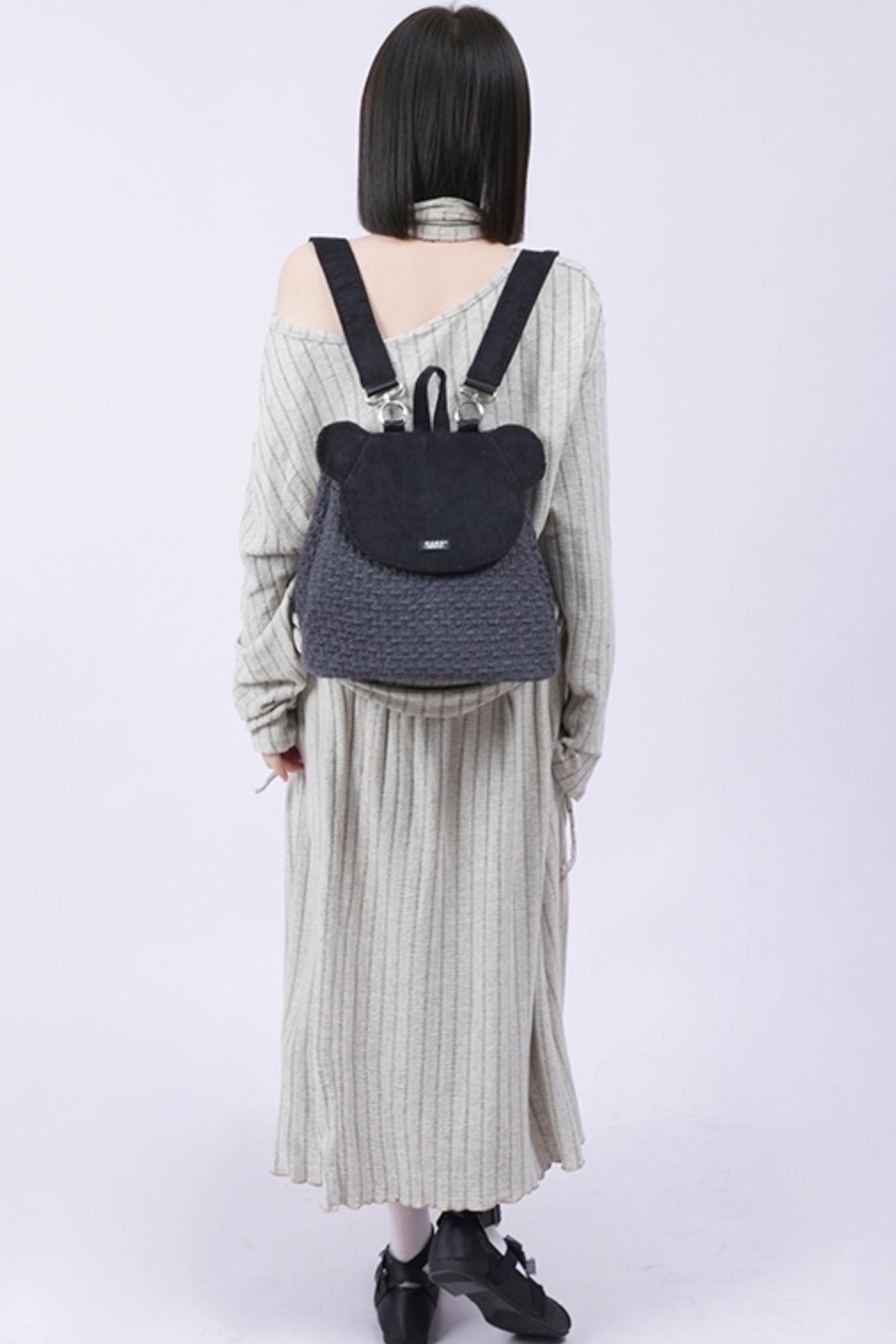 Patchwork Bear Crossbody Bag