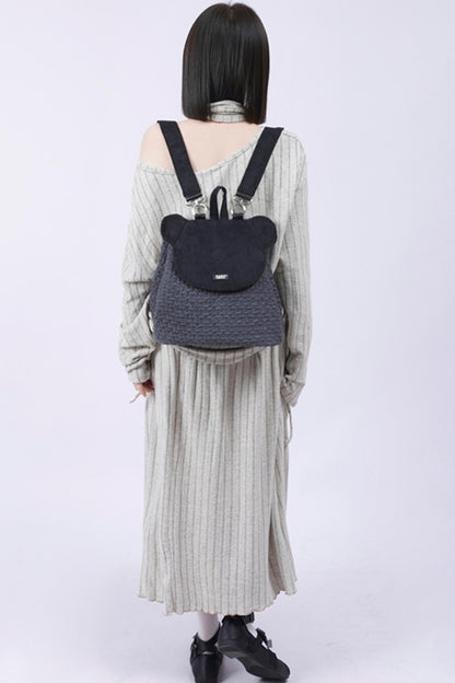 Patchwork Bear Crossbody Bag