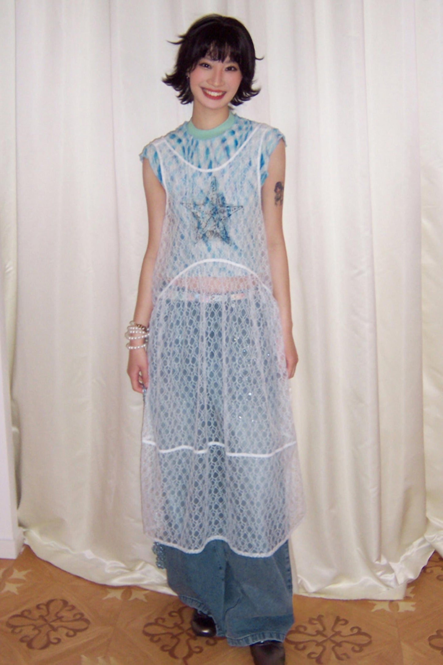 Misty Starfish Lace Dress