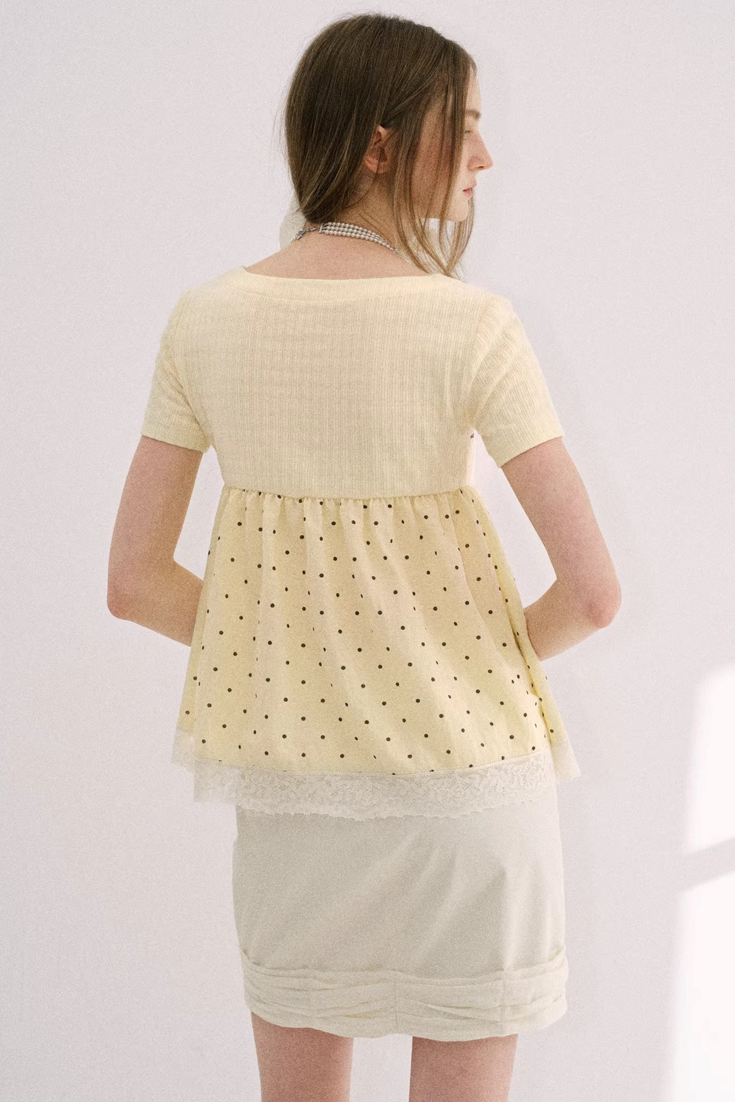 Retro French Babydoll Top