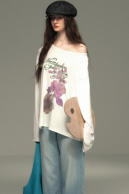 Tree of Life Tencel Slub Cotton Long Sleeve T-shirt