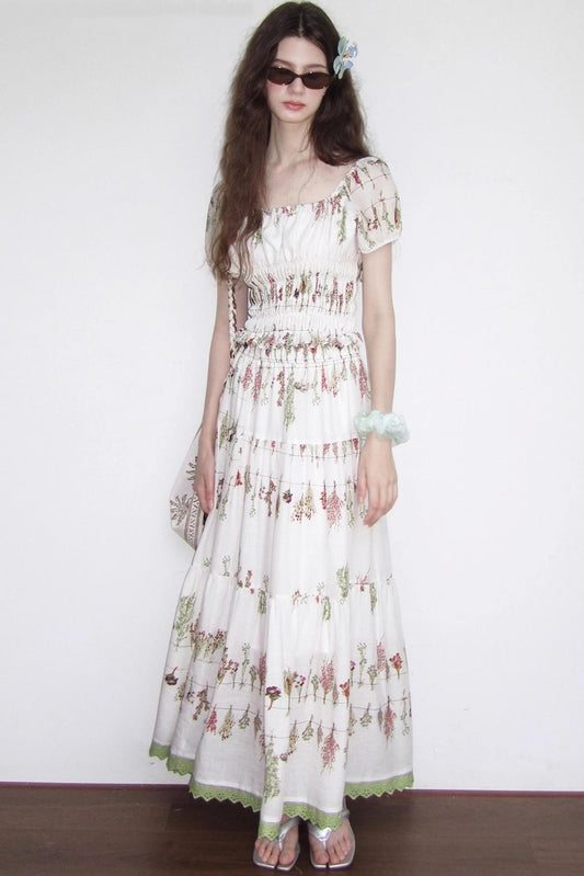 Botanical Linen Skirt Set-Up