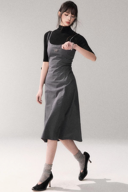 Retro Pure Cotton A-Line Dress