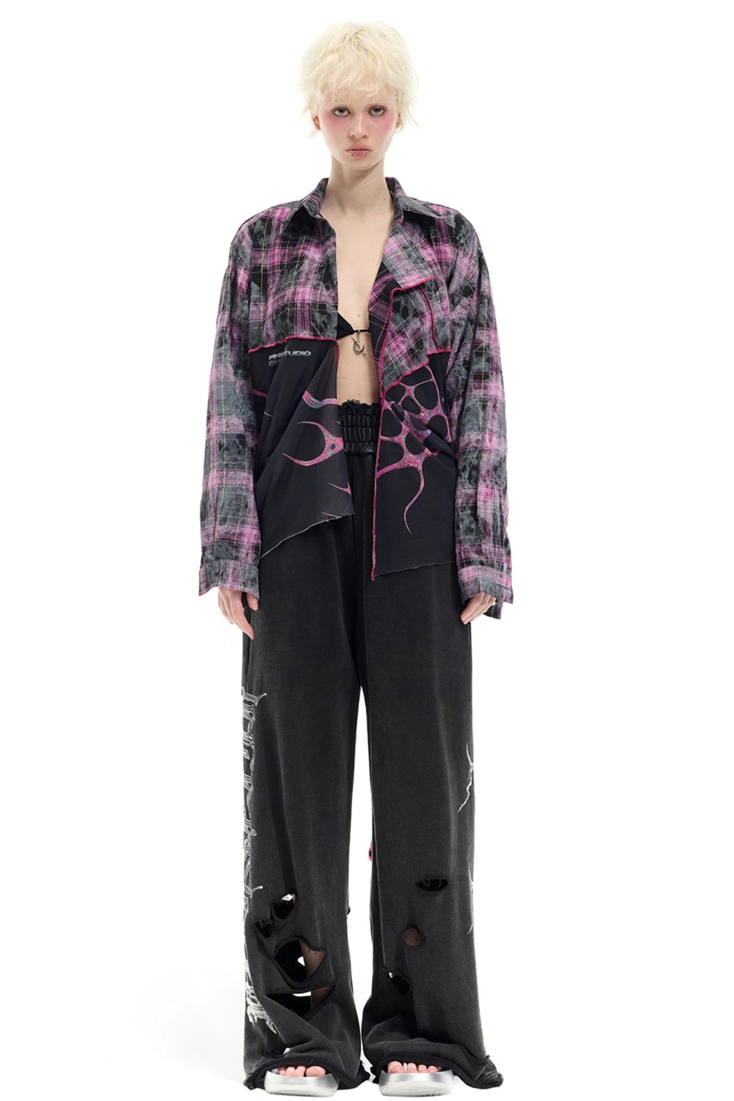 Striped Mesh Hottie Dress