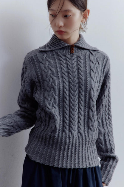 Embossed Woolen Top