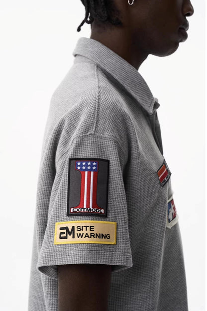 Exitmode Badge Short-Sleeve Polo Top