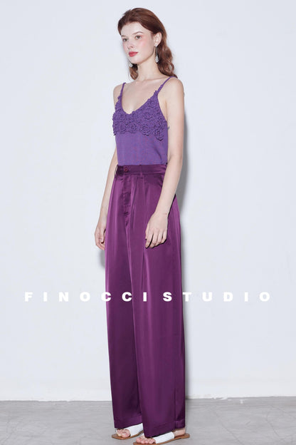 Breeze Pleat Wide-Leg Pants