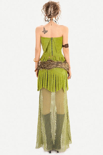 Plush Mesh Skirt Set-Up