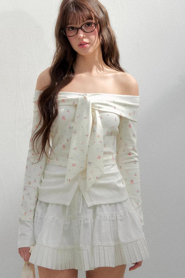 Bright Cherry One-Shoulder Top