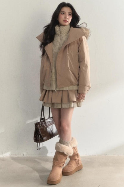 Retro Khaki Tutu Skirt