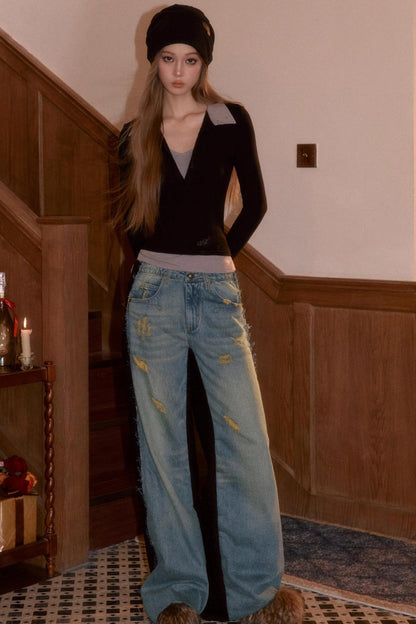 Color-Block Two-Piece T-Shirt