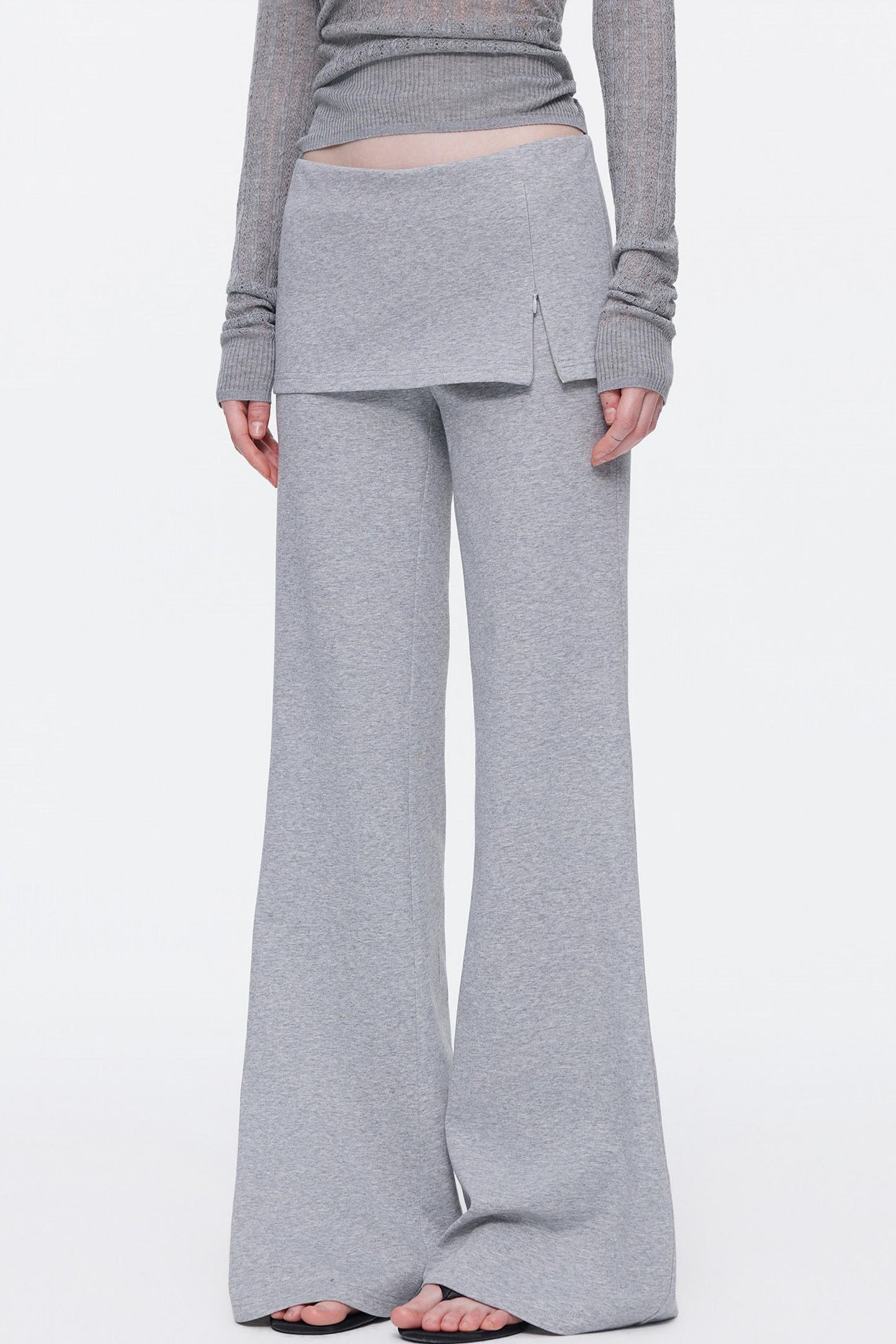 Skin-Friendly Knit Skirt Pants