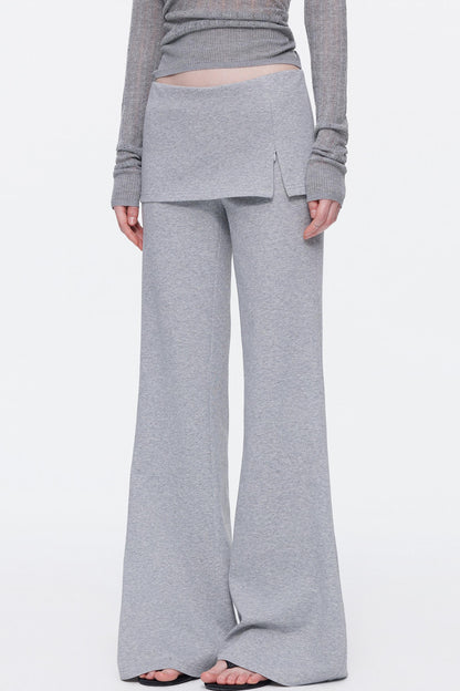 Skin-Friendly Knit Skirt Pants