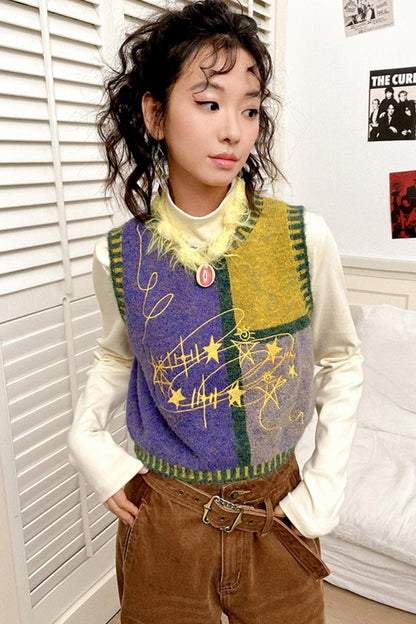 Classic Layered Knit Vest