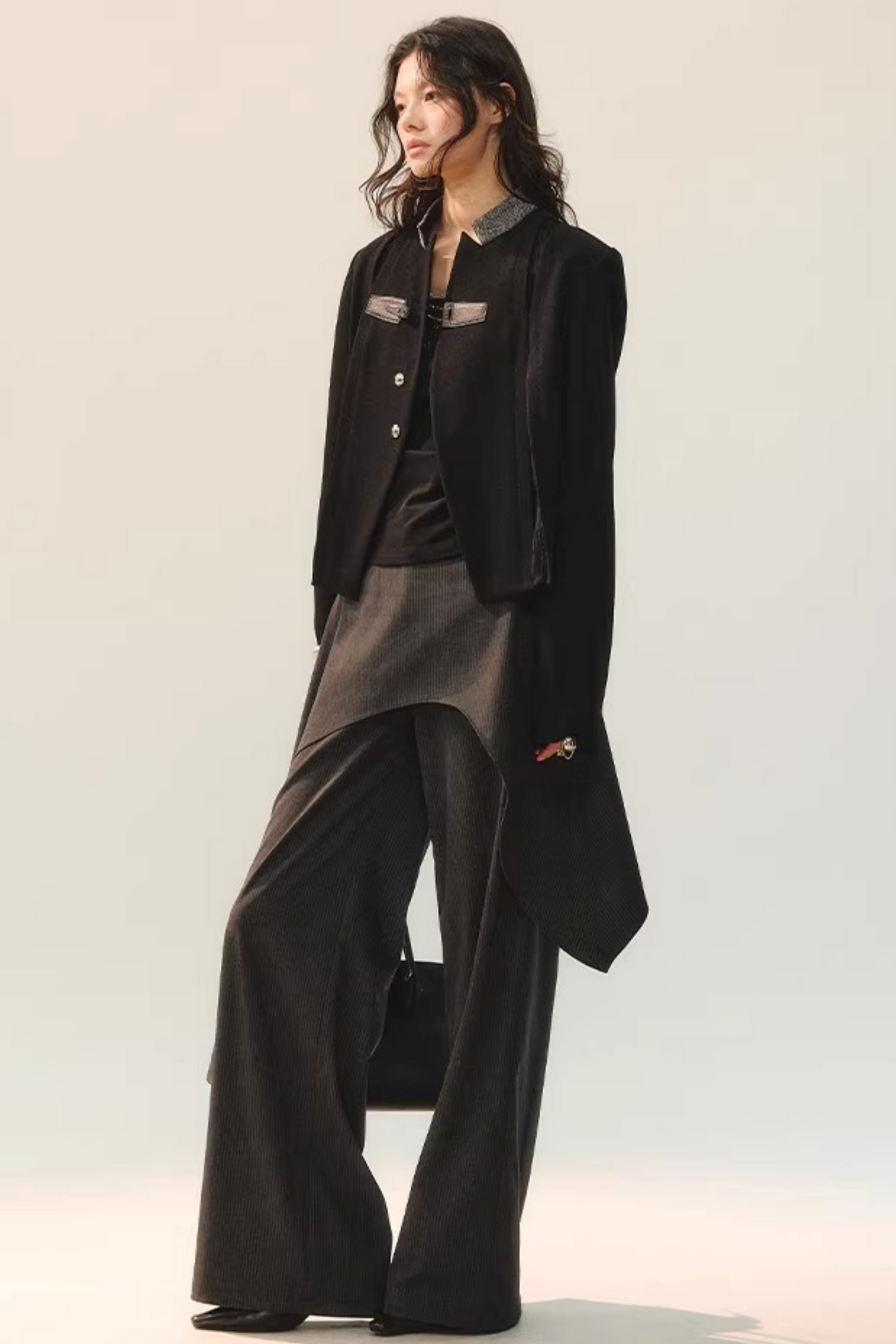 Jacke mit Tinte Border Patchwork