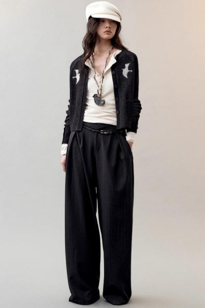 Patch Embroidered Knitted Cardigan