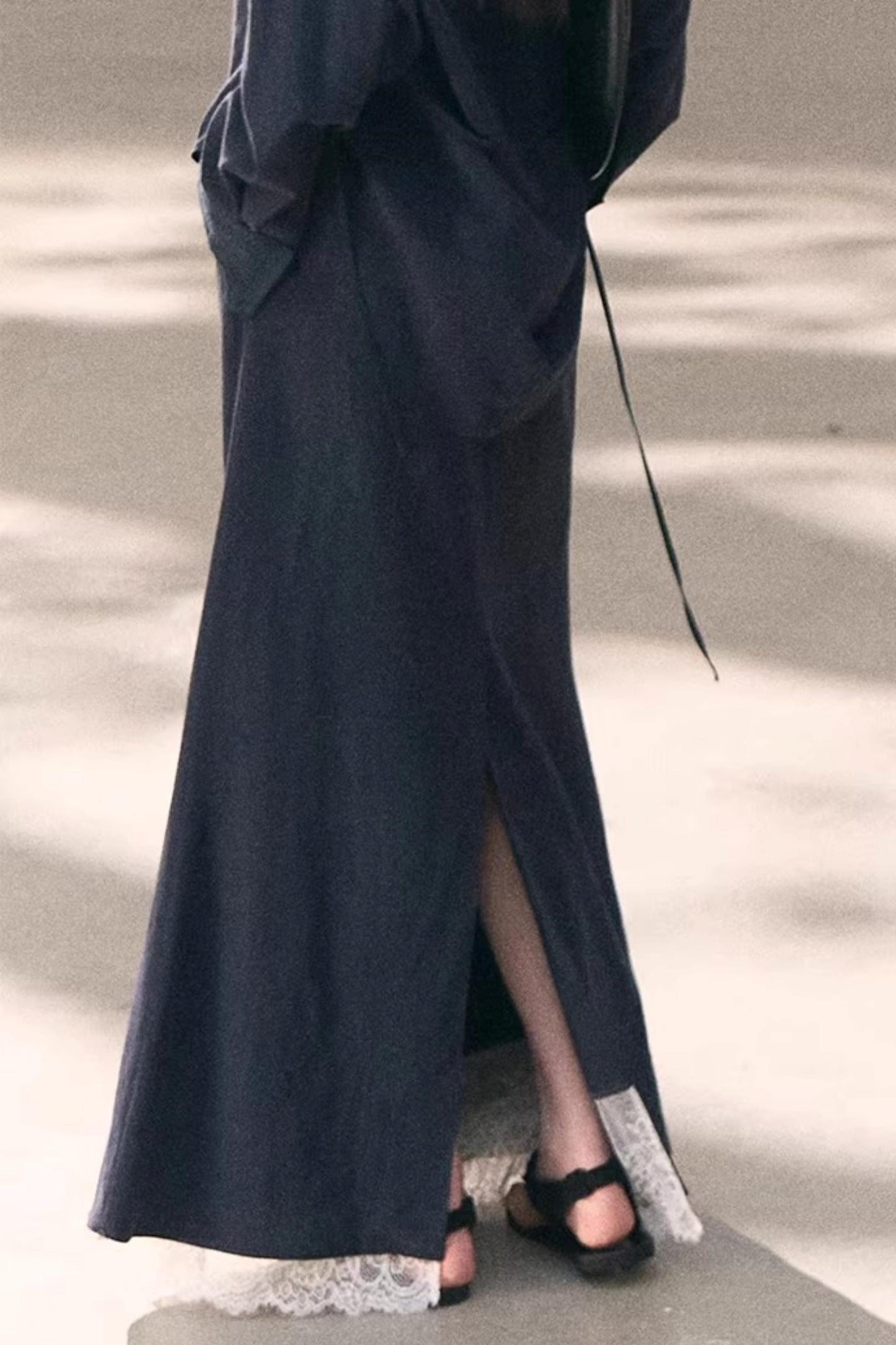 Lyocell Embroidered Lace Shirt Set-Up