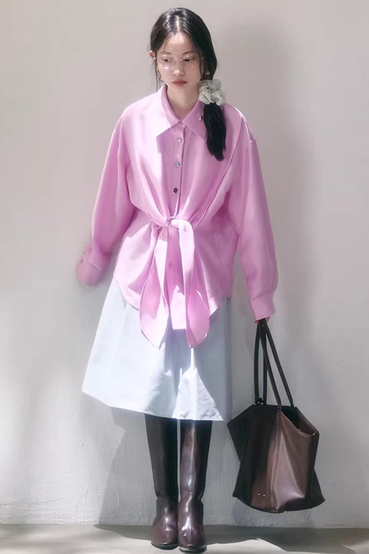 Elegant Pleated Midi Skirt