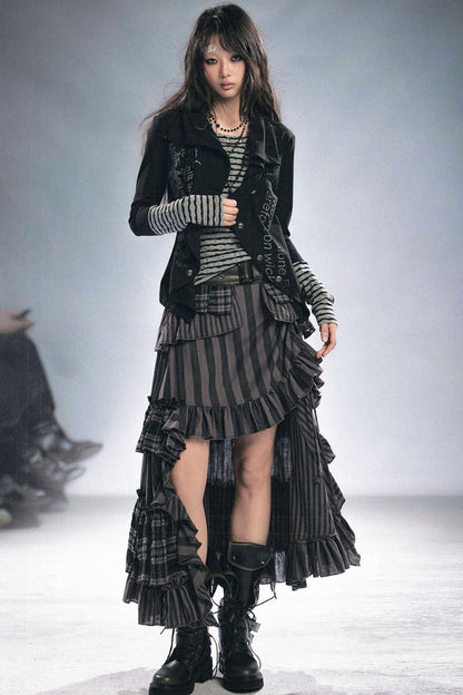 Reverse Stripes Anchor Top