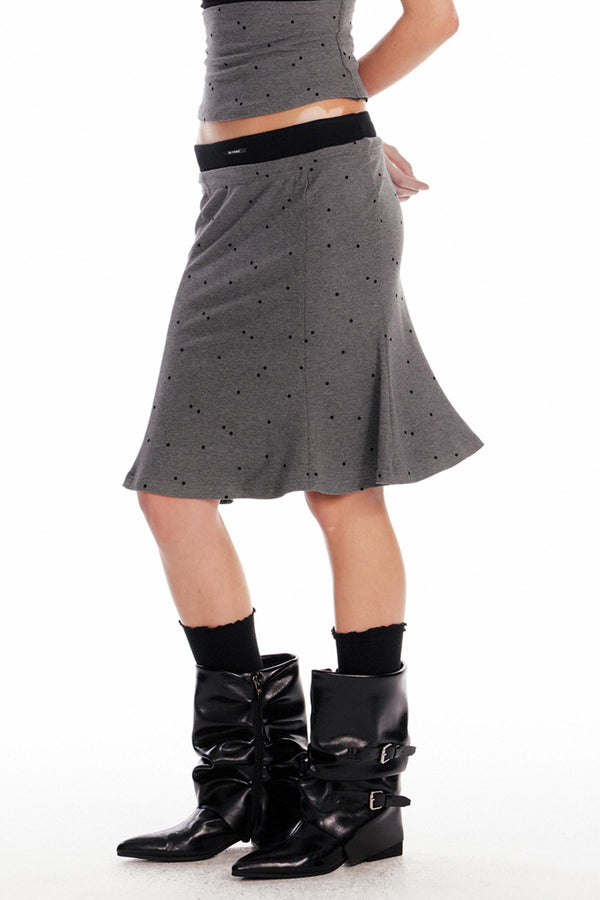 Summer Knit Suspender Skirt Set-Up